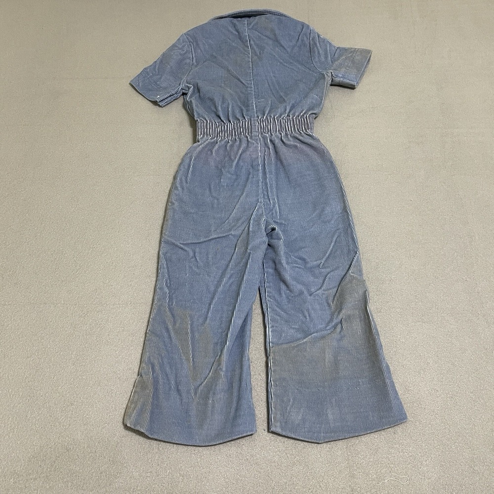 Vintage Blue Corduroy‎ Jumpsuit made in USA 70s Bell bottoms FARAH 4T? Toddler - Picture 6 of 16